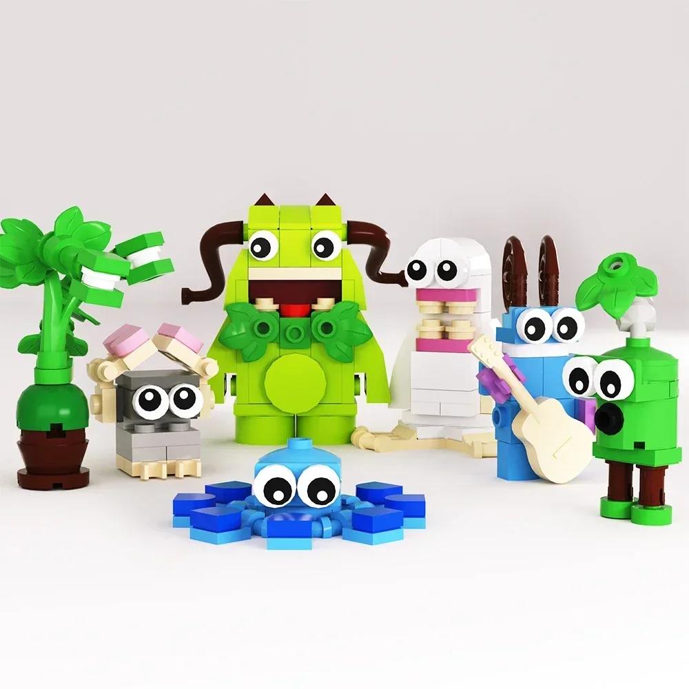 EKbricks Mini Version My Singing Chorus Building Blocks Set Cute Song Monsters Figures Bricks DIY Toy For Children Birthday Gift