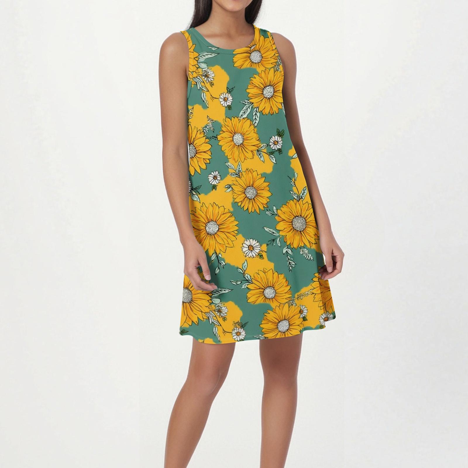 Summer Dresses for Women 2026 Sleeveless Sundresses for Women 2026 Casual Summer Dress Loose Fit Summer Dresses XL