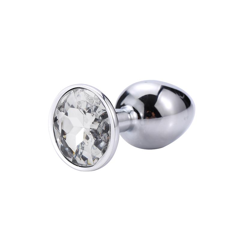 Metal Anal Plug Sex Toys Adult Anal Expansion Training Masturbation Woman/Man Ass Round Crystal Jewelry Butt Plug SM Adult