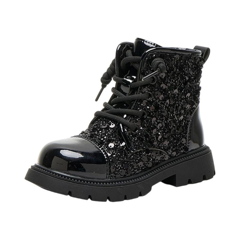 Children Short Boots for Girls Autumn Winter New Fashion Korean Style Soft Bottom Comfortable Casual Imitation Leather Shoe
