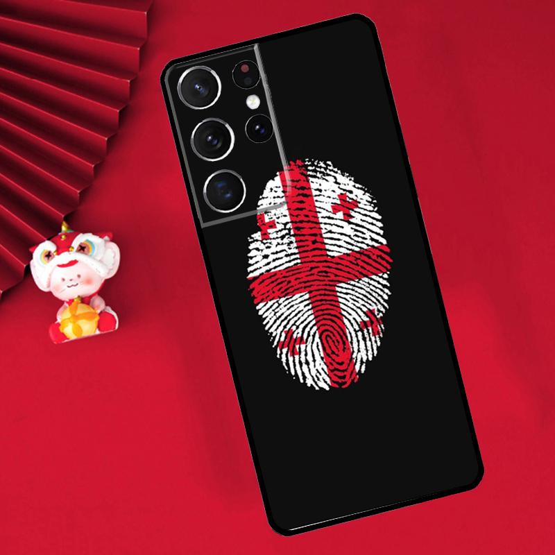 

Georgia Flag Case For Samsung Galaxy S25 S26 Ultra S21 S22 S20 S23 S24 Ultra Plus S10 S25 FE Cover Funda Galaxy S20Ultra
