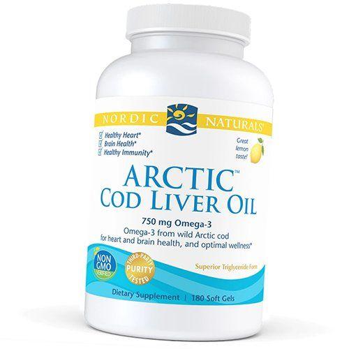 Arctic Cod Liver Oil, Arctic Cod Liver Oil Softgel, Nordic Naturals 90gelcaps Lemon (67352040)