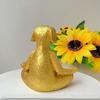 Resin Dog Yoga Statue Retro Animal Miniatures Sculpture Desktop Ornament Dog Figurine  Garden