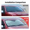 Front Windshield Window Sun Shade Cover For Ford F150 15+ Accessories w/ US Flag