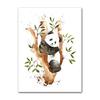 Cartoon Cute Animal Bear Lion Tiger Panda Rabbit Jungle Art Poster Canvas Painting Wall Print Picture for Living Room Home Decor