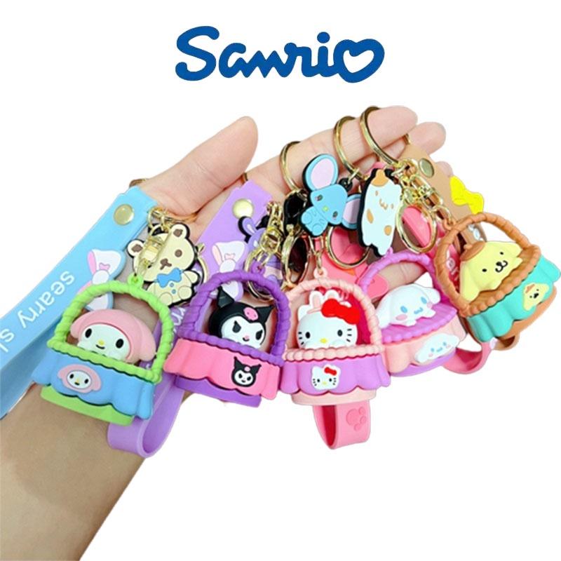 My Melody Pvc Plastic Keychains Toys Keyring Figures Pendant Xmas Gifts