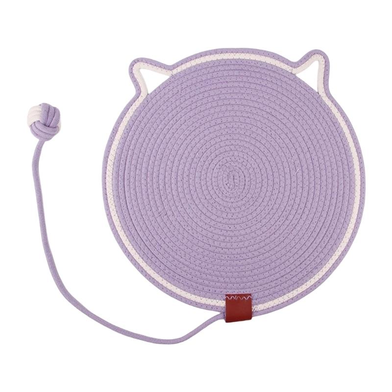 Cats Scratcher Mat Self Teasing Scratch Pad Cotton Rope Resting Mat Round Scratching Post Various Cats Paws Training Toy