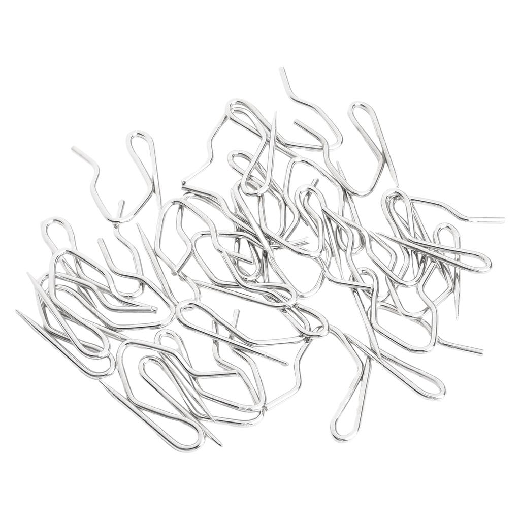 34 Mm Long Hook Metal Pin Pinch Silver Replaceable