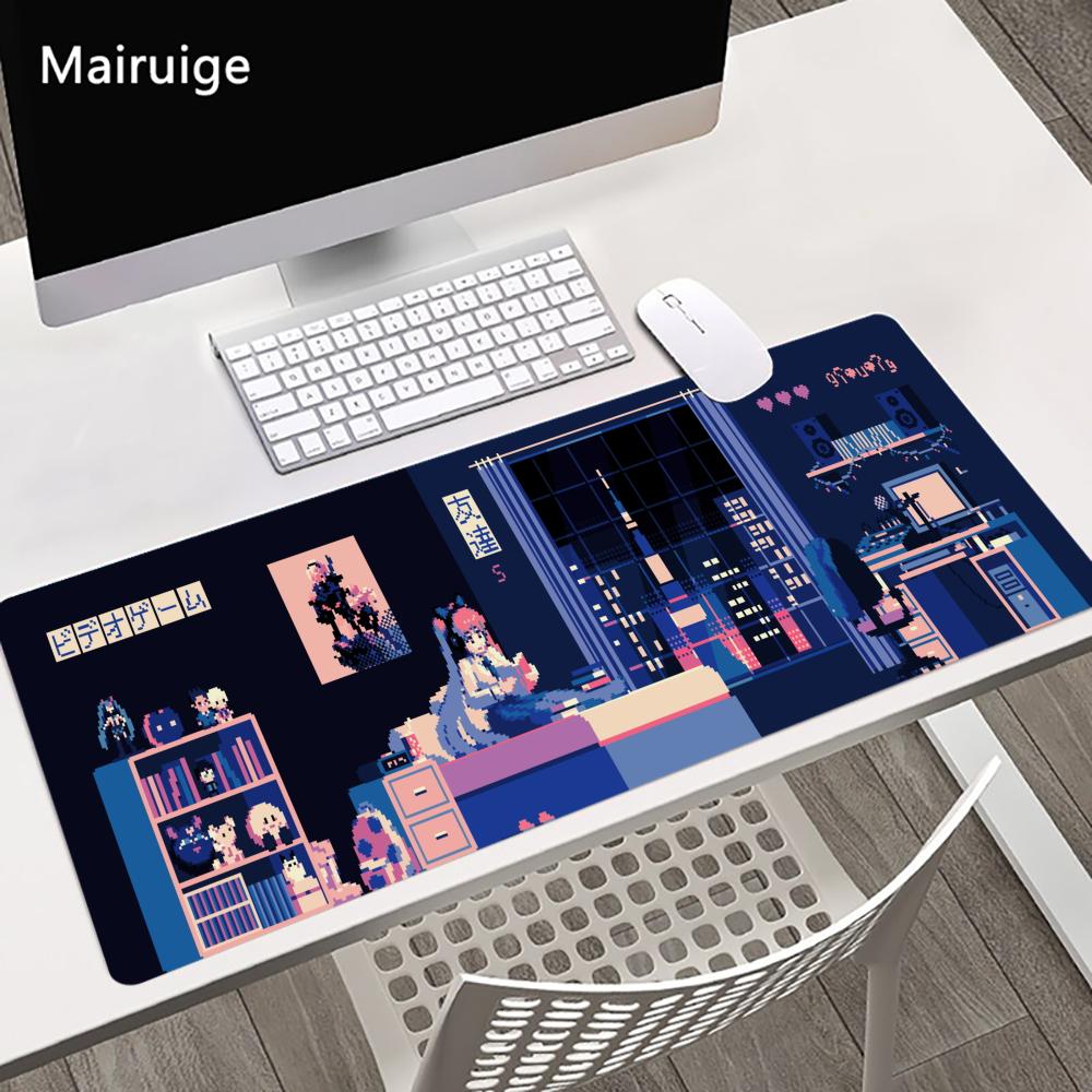 Apartment Pixel Art Mechanical Mouse Pads Xxl Office Mat Gaming Mousepad Square Mouse Pad PC Desktop Accessories Desk Gadgets
