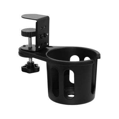 Desk Cup Holder with Clamp Mount, Open Holder Design That Moves Drink Storage Off the Tabletop for Office Desk and Study Table Use