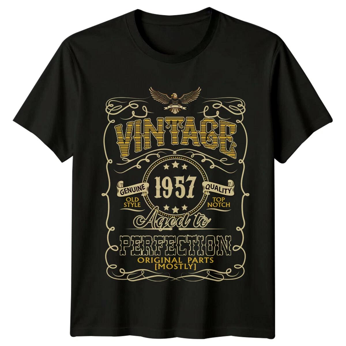 Made In 1957 Mens T Shirt 69th Birthday Gift Aged To Perfection XXXL