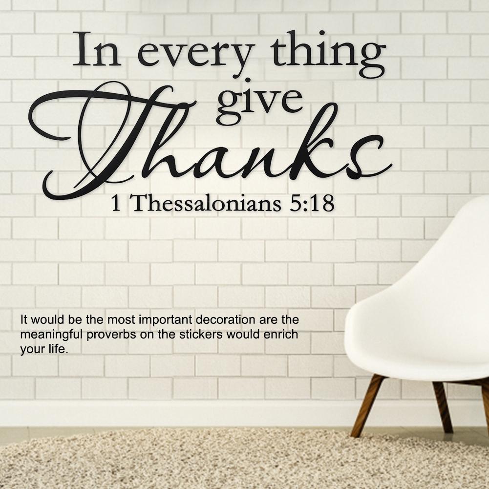 

Removable PVC English Proverbs Adage Wall Stickers Art Decor Home