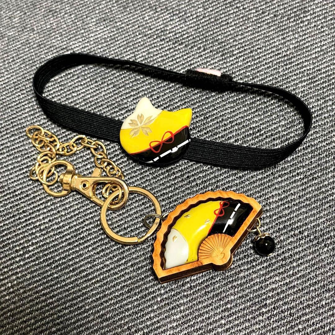 Used [7/9 price reduction] Kogitsunemaru style goshuincho band & fan-shaped strap