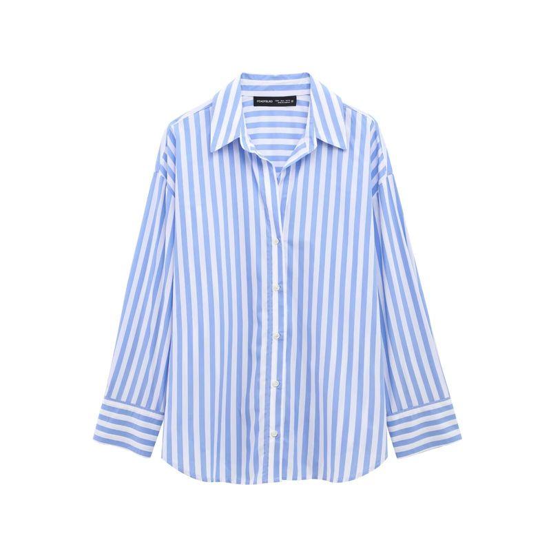 Kaslead New Arrival Women's Fashion Style Fashion Casual Minimalist Basic Poplin Shirt 4387096