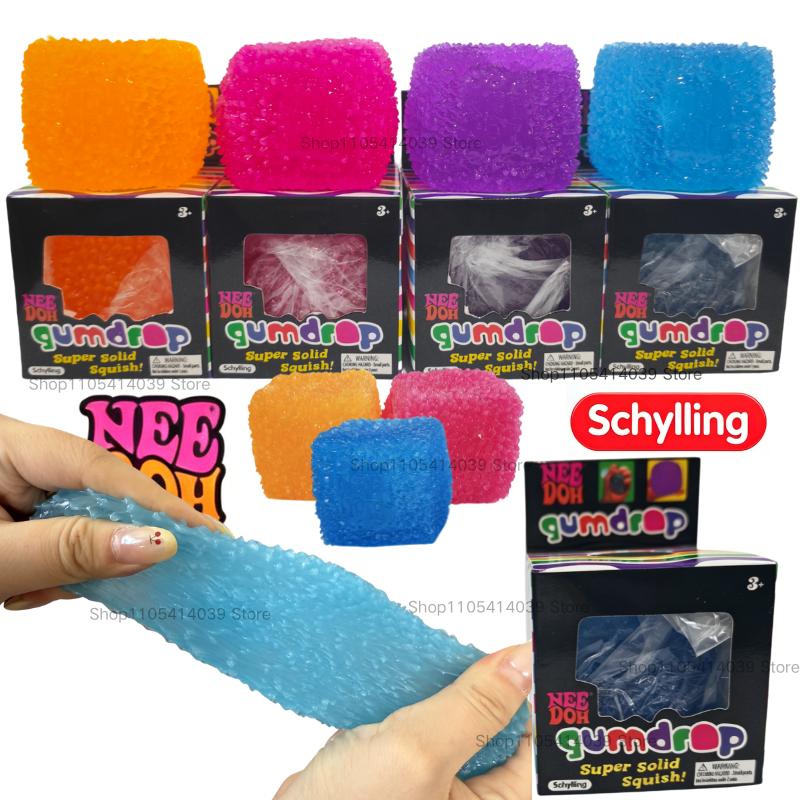 Favorite Toy Orange Schylling Nee Doh Maltose Cube Soft Toy Pulpy Texture Sensory Stress Relief Gift For Friends