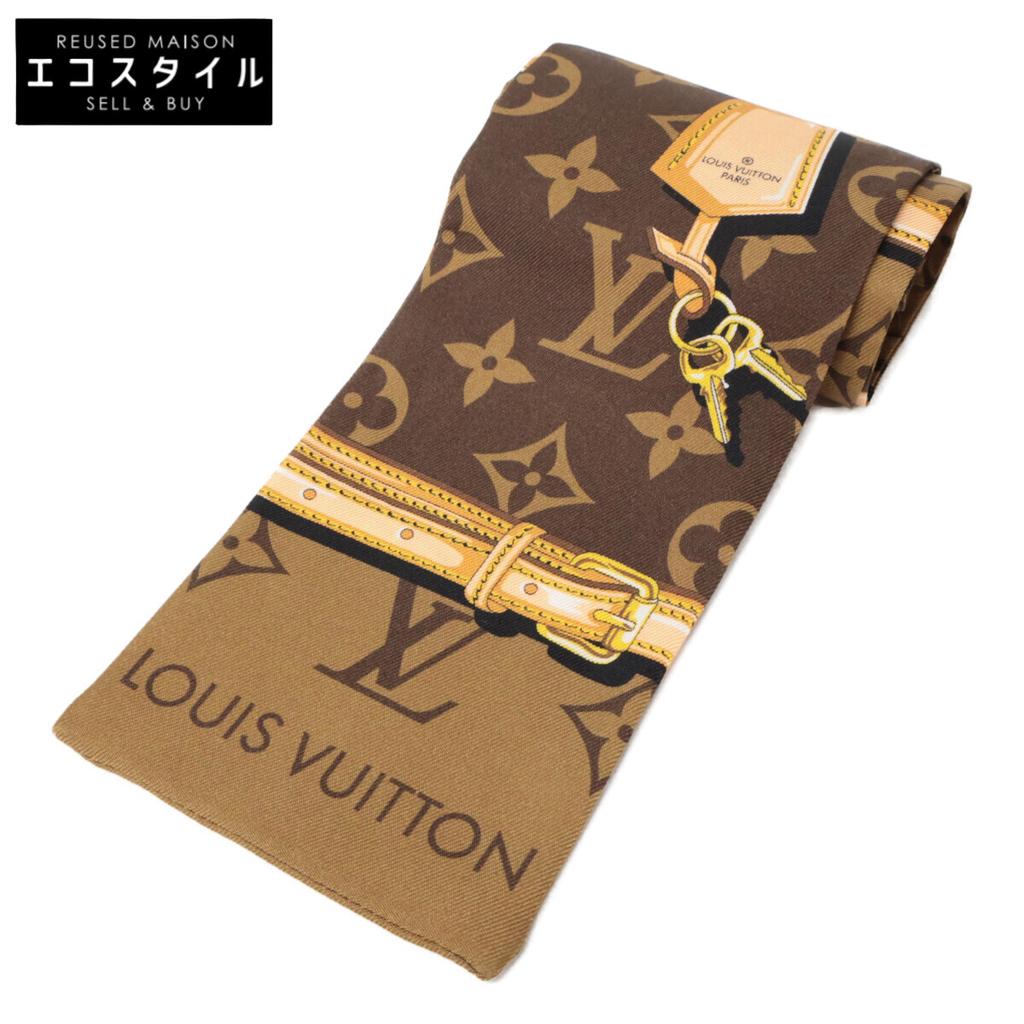 LOUIS VUITTON [Excellent Condition] M78655 Bandeau Monogram Confidential scarf MarronUsed