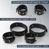 BDSM Bondage Wrist Thigh Cuffs and Ankle Sex Restraints Set Adjustable Leg Straps Handcuffs Couple Beginner SM Game Play