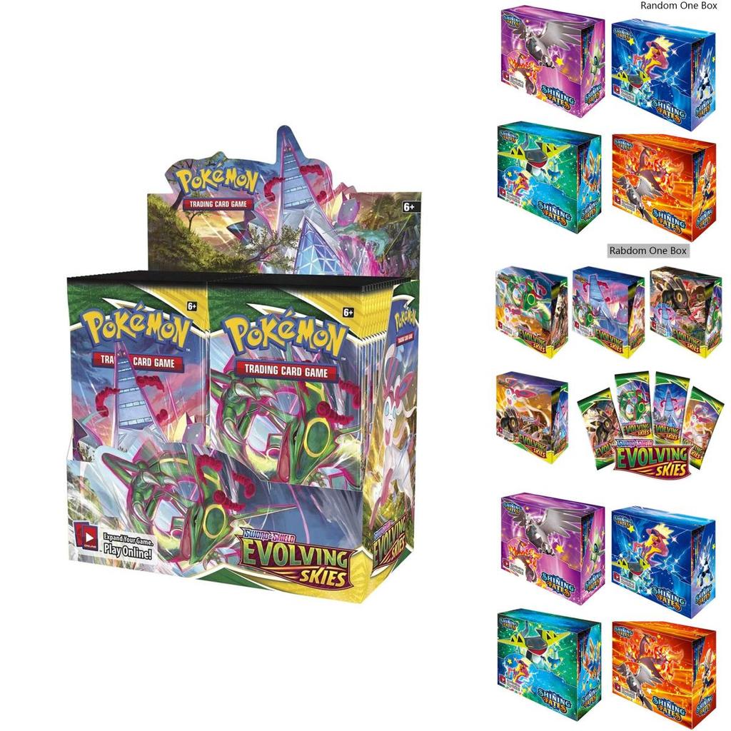 Ultimátní sbírka 360 kusů Pokémon karet s edicemi Sword Shield, Evolving Skies, Shining Fates