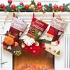 Santa Claus Christmas Stocks Snowman Plush Ornaments Stockings Storage Bags Home Decor Gift Holders Christmas Tree Decoration