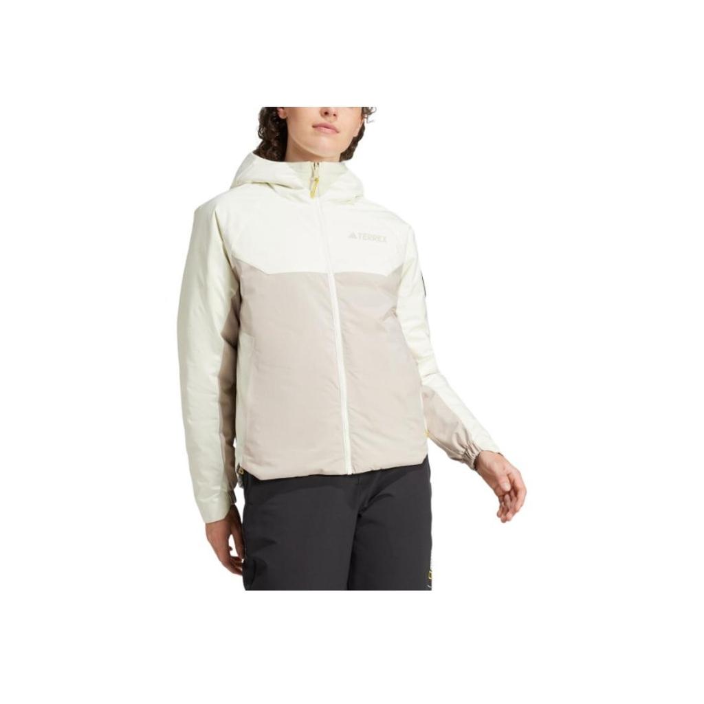 Adidas X National Geographic Collaboration FW24 Insulated Outdoor Reversible Warm Down Jacket Women Jacket Ivory-White JI8298