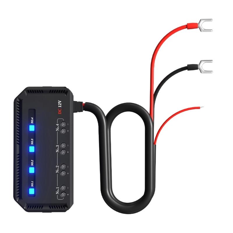 12V 4 Way e  Block with LED Indicator 4 Circuit 20A  Box Holder Block Panel for Auto Car Boat Truck