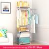 Floor-Standing Multi-Layer Coat and Clothes Rack with Storage Shelves for Dormitory or Home Use