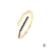 2024 Women's Minimalist Geometric Zircon Ring - Gold-Plated Luxury Design