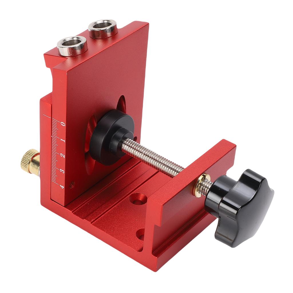 Inclined Hole Drilling Positioner,     Hole Jig Kit, 15 Degrees  Angle Aluminum Alloy Woodworking Drilling   for Cabinet, Furniture 