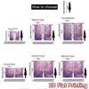 Set Of 2 Flat Printing Curtains Without Rod Pink Paradise Holiday Printed Yarn Decorations Outdoor Curtain Polyester