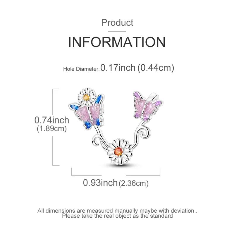 Charms Plata De Ley Sunflower Travel Balloon Devil Eyes Dragonfly Butterfly Charm Fit Original Fits Women Jewelry Charms