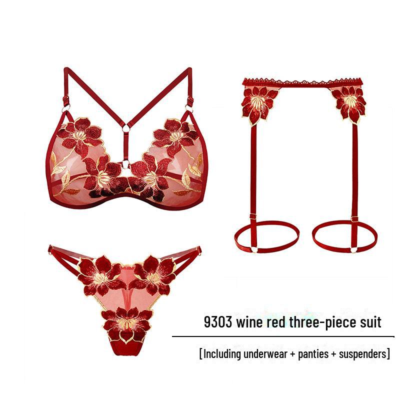 Large Sexy Lingerie Set: Tempting Thong with Pearl Massage & Open Crotch