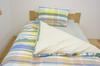 IKEHIKO Single Washable Duvet Cover, 100% Cotton, Check Pattern, Made with Indian Cotton, Basil, Blue, Approx. 150 X 210 Cm #1541309