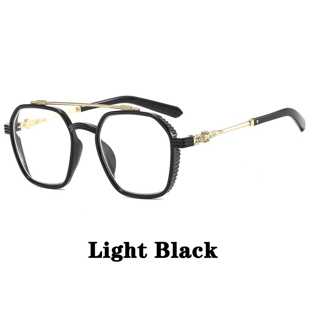 Hip Hop Punk Computer Glasses Frame Women Men Anti Blue Light Polygon Eyewear Blocking Glasses Optical Spectacle Eyeglass