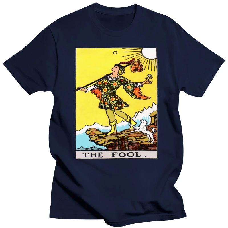 

Летняя футболка Харадзюку на заказ Тяжелая Неформальная Новинка Винтажная Смешная Аниме Горячая Распродажа Одежда Мужская Футболка Аркан Таро Дурак XXXXXL