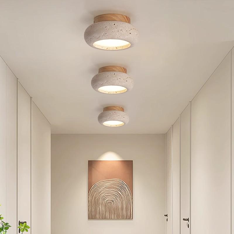 Wabi-Sabi Mid-Century Creme Wandlampe für Schlafzimmer oder Wohnzimmer