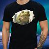 T-Shirt Herren Riesiger Frosch in der Stadt Motiv Baumwolle Größe XS bis 5XL