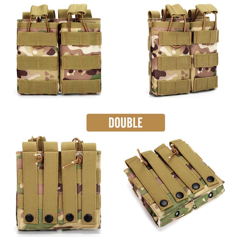 1000D Tactical Magazine Pouch Double/Triple/Quadruple Mag Pouch Airsoft Ak 7.62/5.56mm M4 Ar Rifle Hunting Accessories