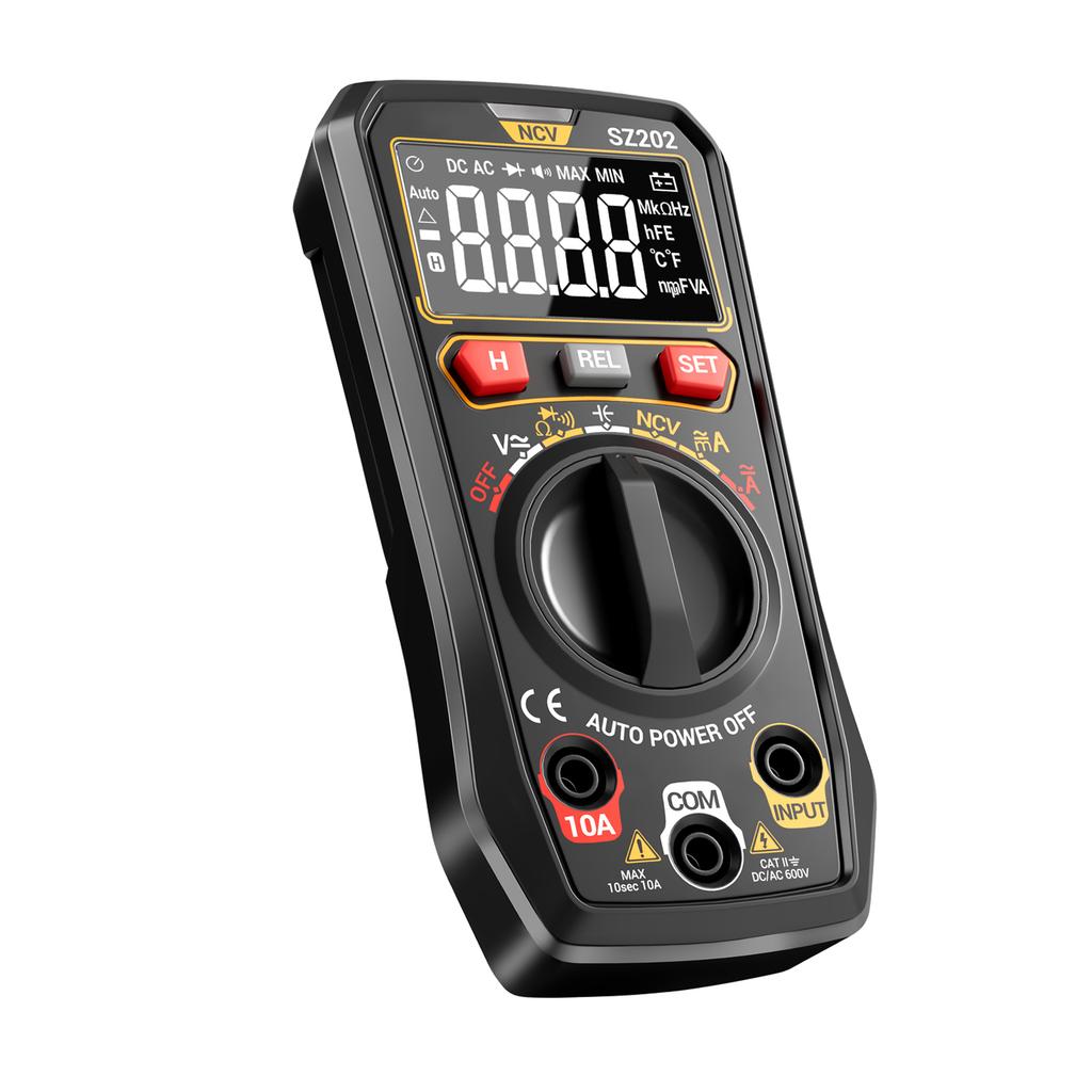 Digital Multimeter, Auto Ranging 4000 Counts, Portable Ohm Volt Amp Tester Measures NCV, Voltage, Current, Diode,