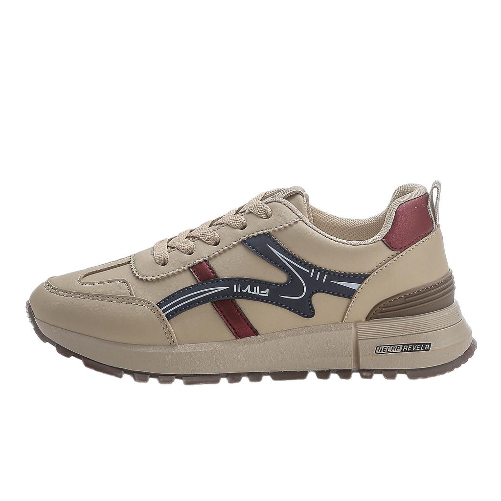 Large Size Leather Sneakers Women's Running Shoes Spring 2025 New Fashion Casual Versatile Dad Single Shoes Women