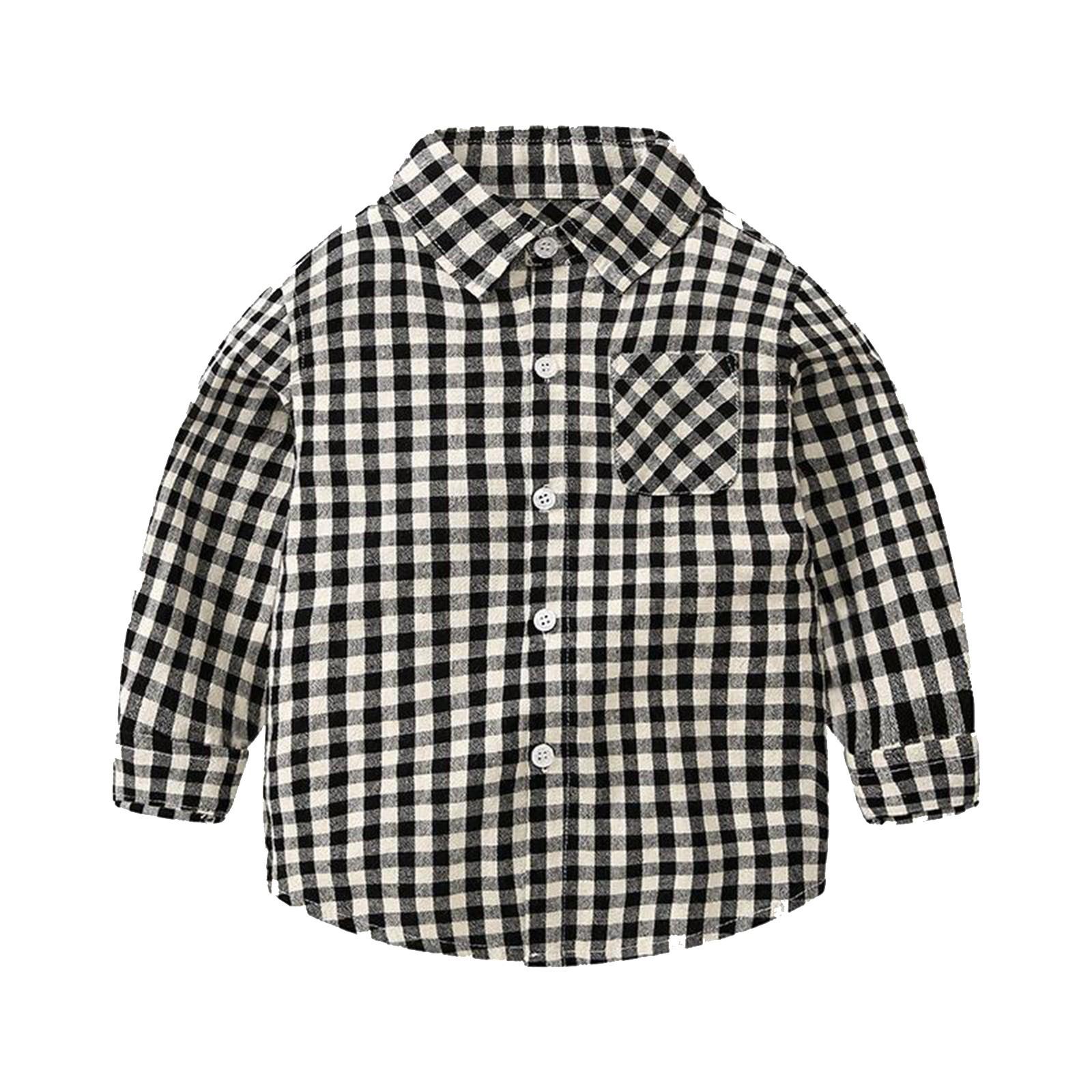 

Детская модная нарядная детская повседневная и удобная рубашка 130 чёрный