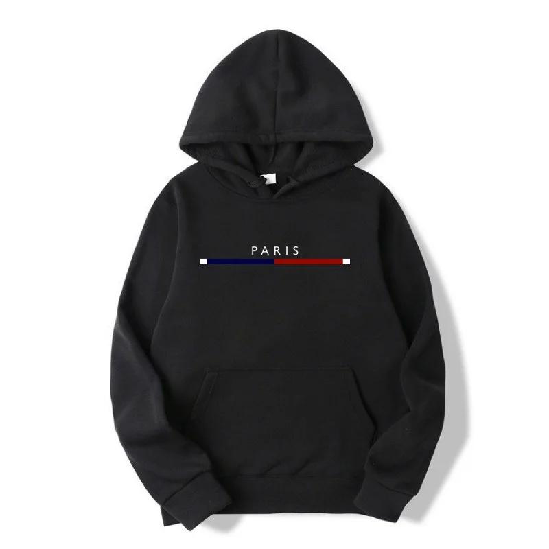 Printed Men's Hoodie Wool PARIS Men Sweatshirt Fashion Street Wear Casual Women's Loose Breathable Pullover Brand Hoodies