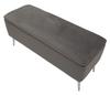 Bench With Storage Silvery Cm 112X42X50