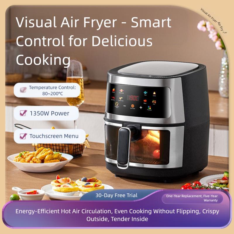 Stainless Steel Large Capacity Oil-Free Air Fryer: New Multifunctional Electric Model