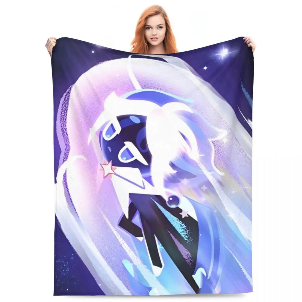 Cookie Run Kingdom Fleece Throw Blankets Action Gacha Game Blanket for Bed Couch Super Warm Bedding Throws