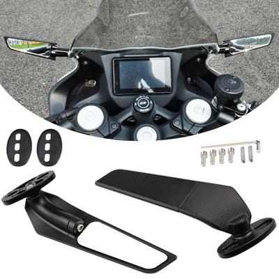 Motorcycle Rearview Mirror Horizon Modification Fixed Wind Wing, Sports Car Mirror, Rearview Mirror Air Knife Reversal Mirror