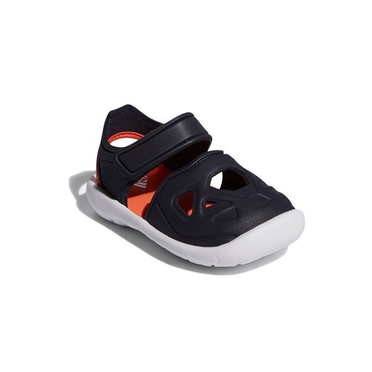 Adidas Fortaswim Comfortable Versatile Low-Top Walking Shoes Baby Shoes Ink-Blue G54086