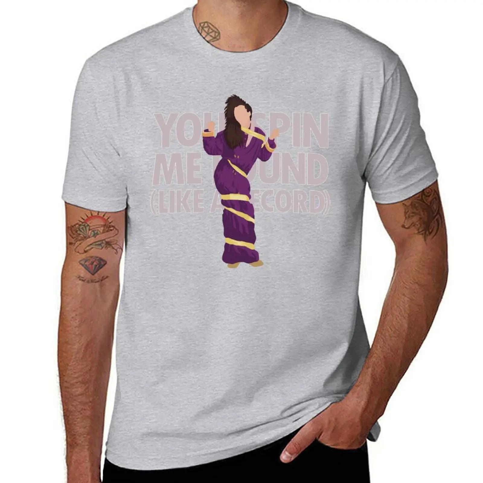 

Pete You Spin Me Round Like A Record TShirt oversizeds tops mens plain t shirts S