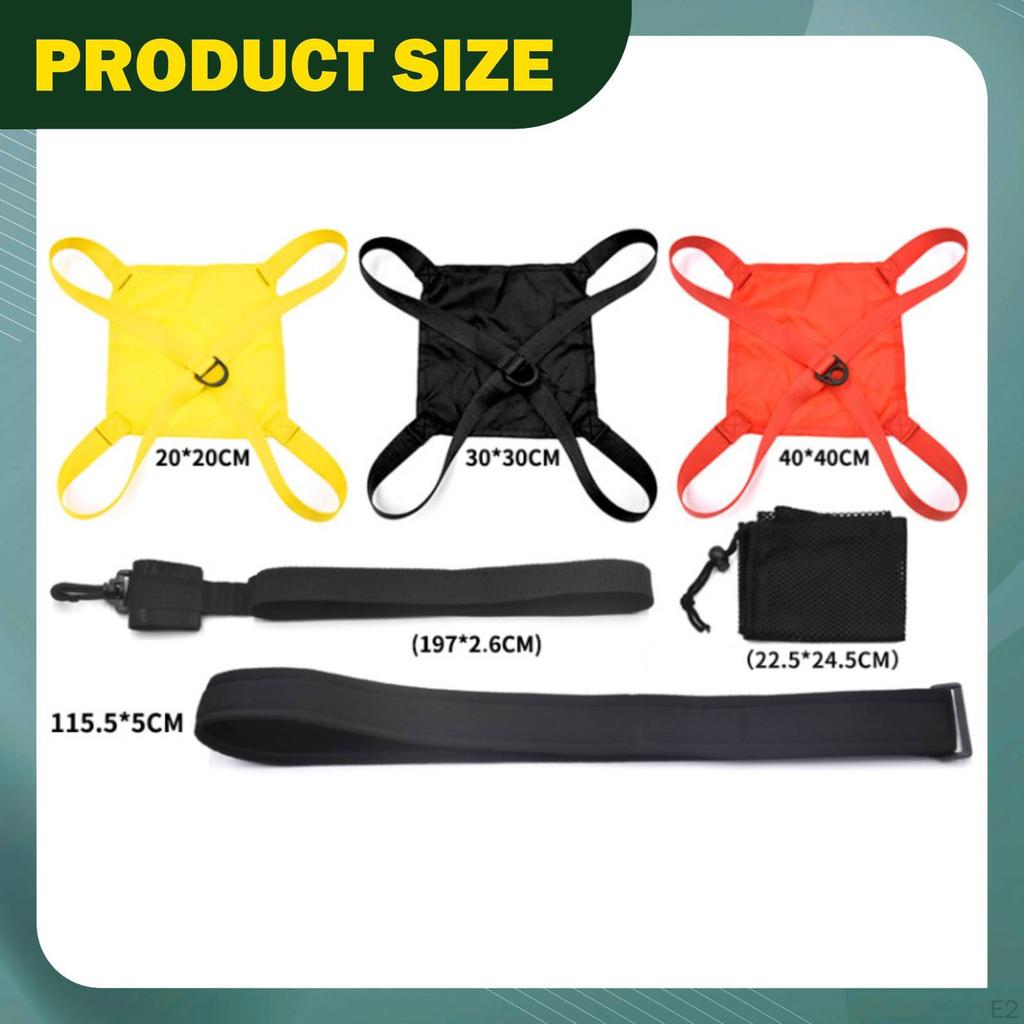 Swim Parachute Aquatic Resistance Belt Quick Donning Speed Strength Training Accessories Equipment