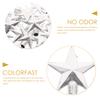 20 Pcs Decorations Mini Christmas Tree Top Star Father Home Holiday Topper Plastic Ornament