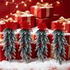 Poinsettia Berries Decor Christmas Wreath Plastic Christmas Wall Decorative  Christmas Decor